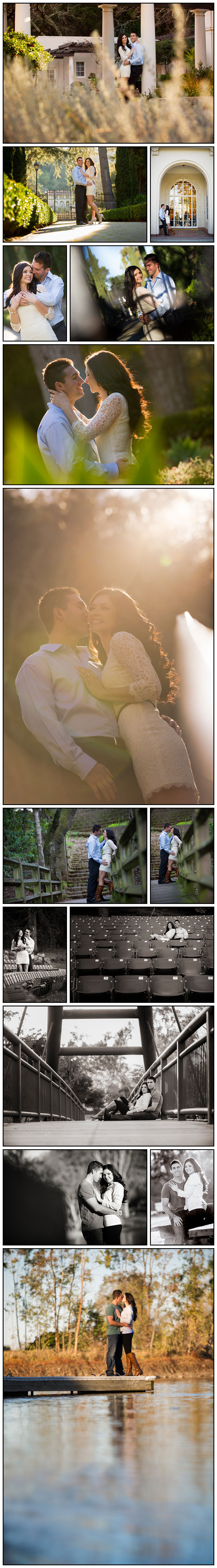 Lauren and Randy's engagement photo shoot at Villa Montalvo in Saratoga